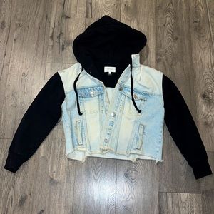 Current Elliot cropped hooded jacket